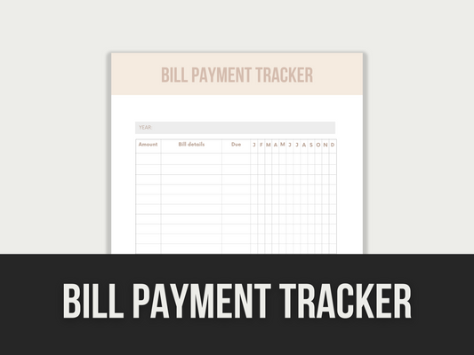 bill payment tracker