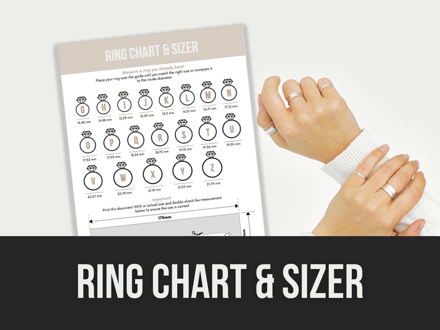 ring chart & sizer