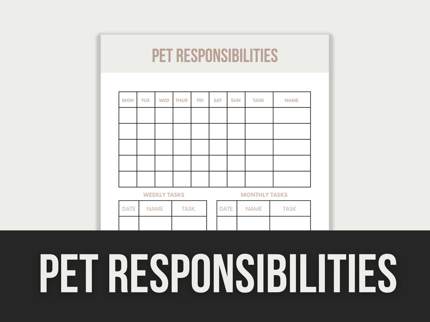 pet responsibilities