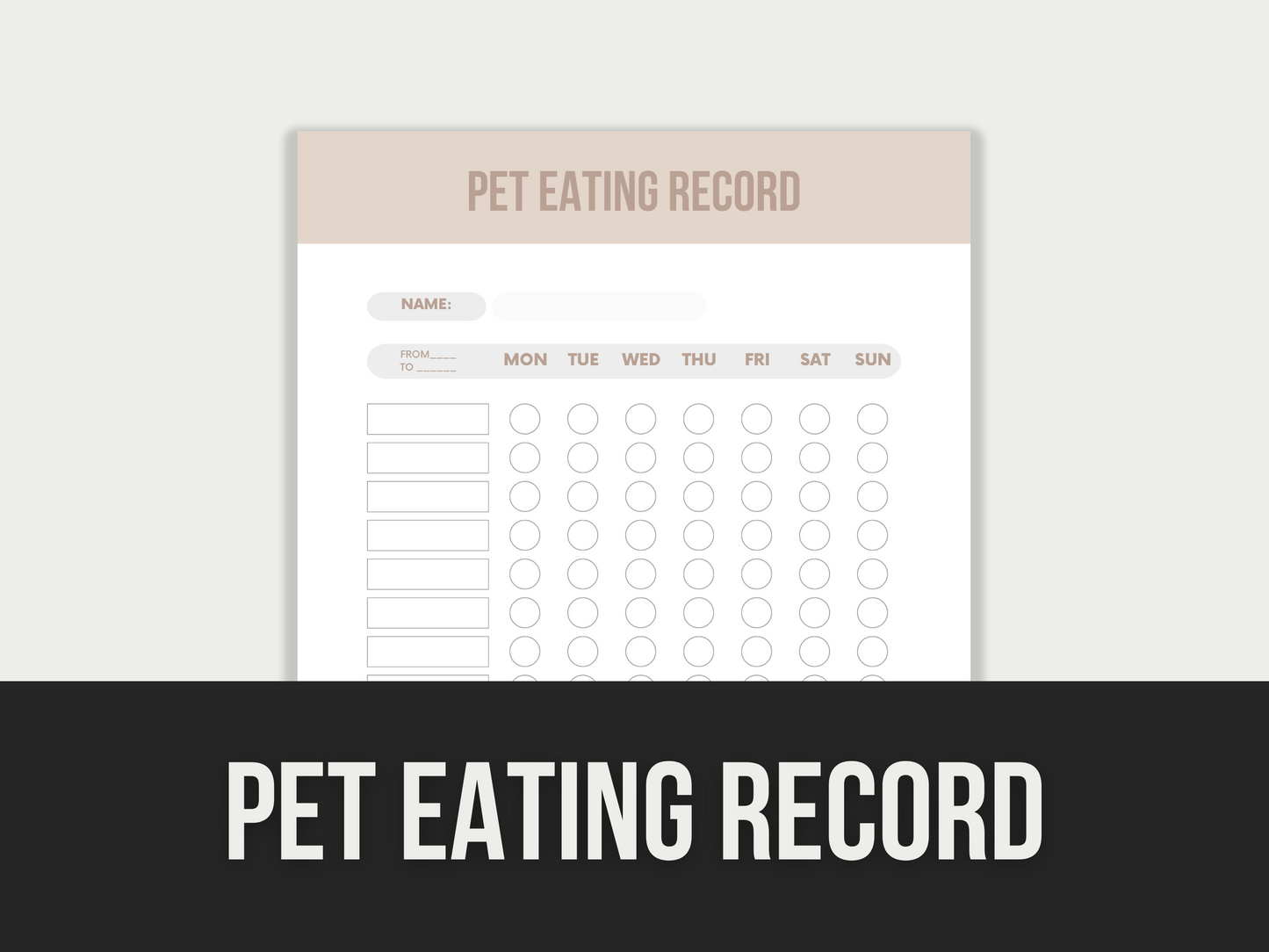 pet eating record