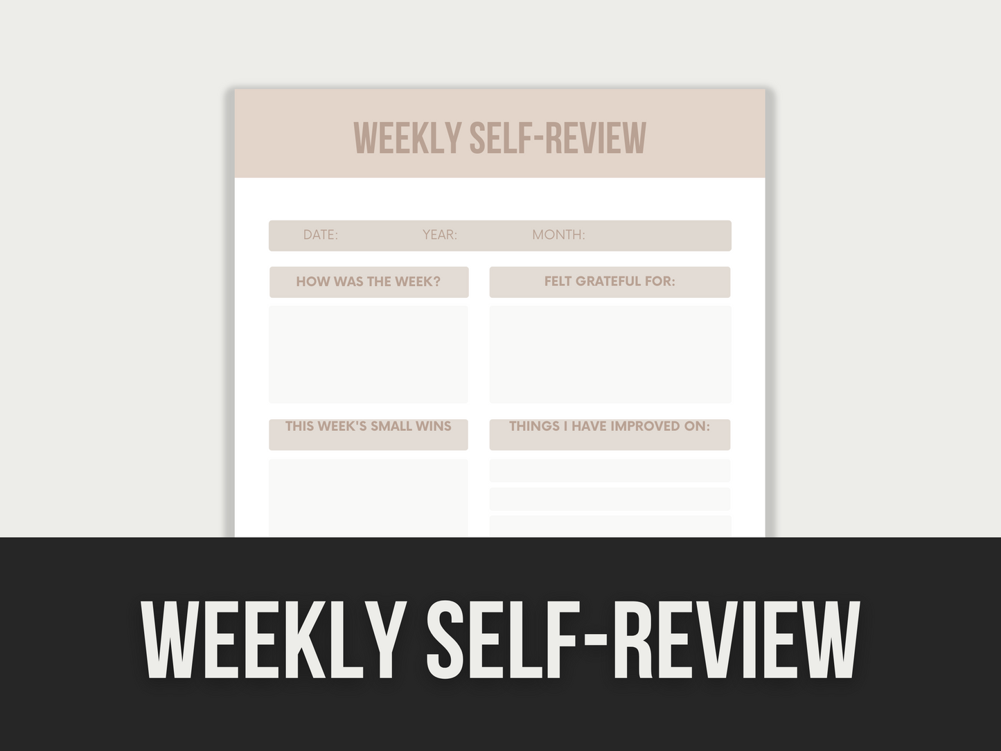 weekly self-review