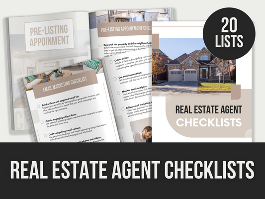 real estate agent checklists