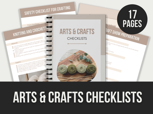 arts & crafts checklists