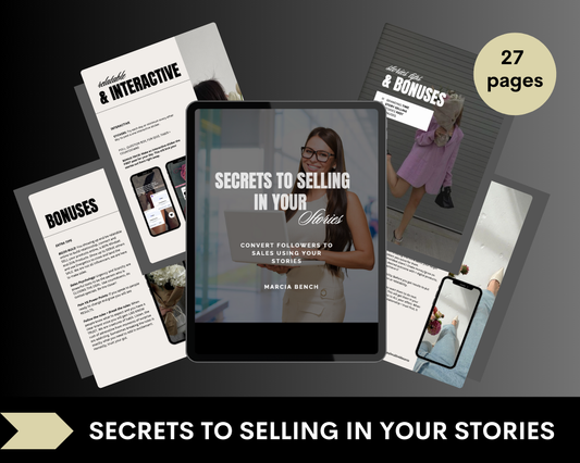 Secrets to Selling in Your Stories