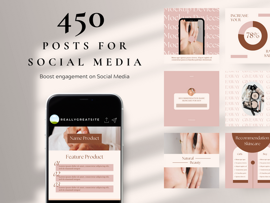 Beauty Social Media Templates