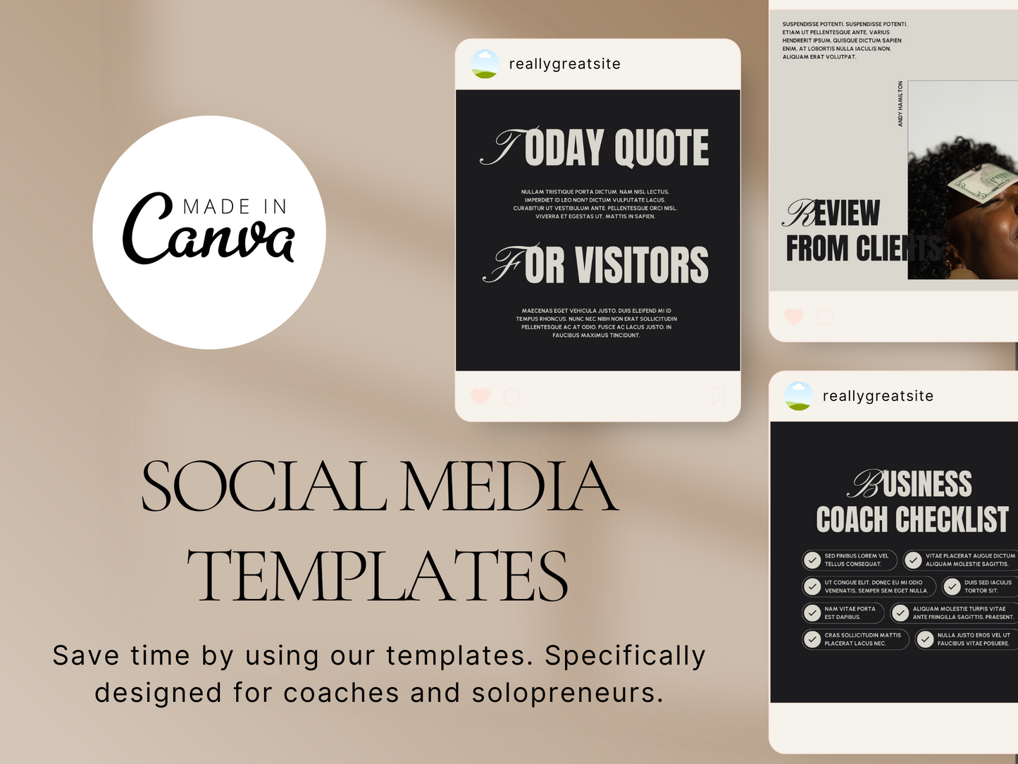 Aesthetic Canva Templates Instagram