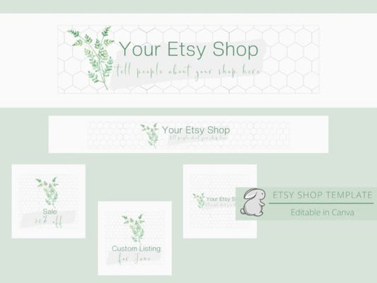 Green Etsy Shop Template