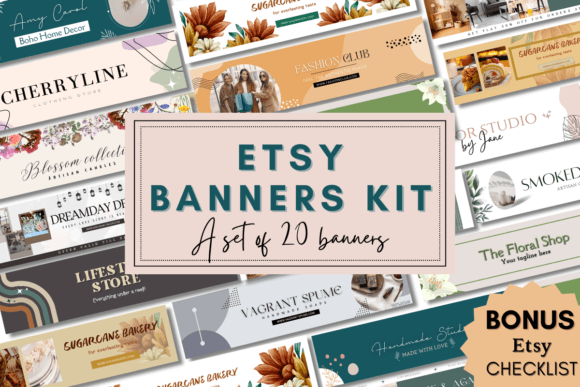 20 Etsy Banner Kit