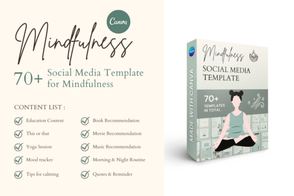 Mindfulness Bundle Canva Template