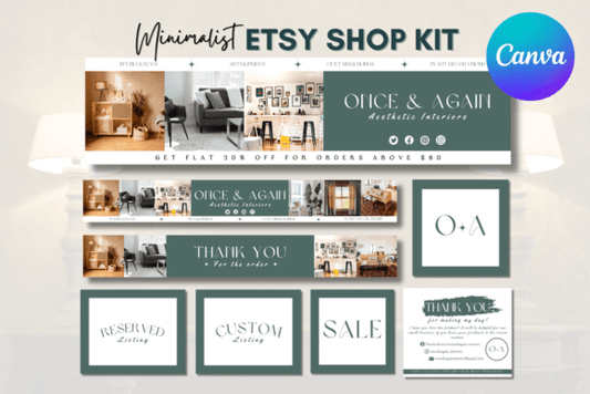 Minimalist Etsy Shop Kit