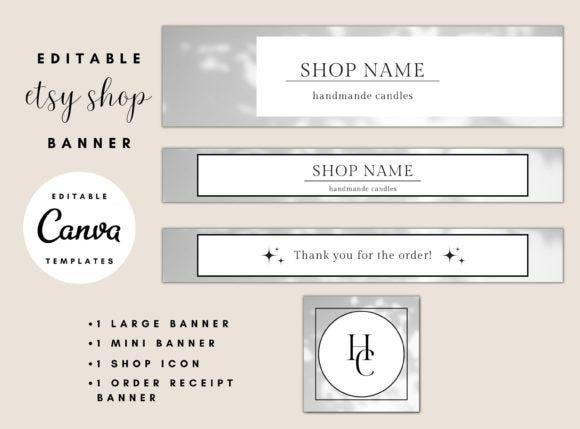 Modern Etsy Shop Banner Templates