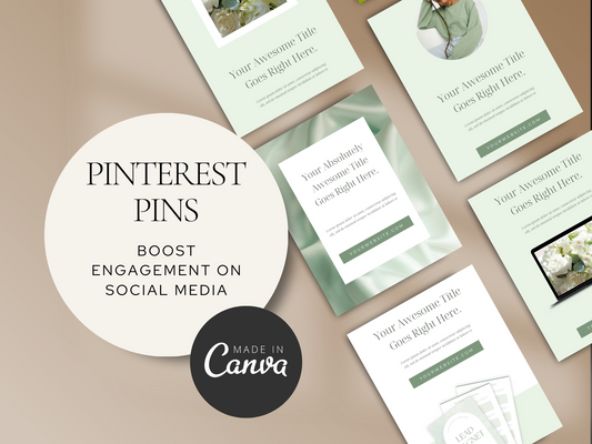 Pinterest Pins Canva Template