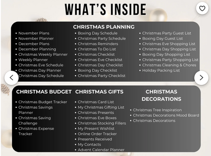 Digital Christmas Planner Bundle