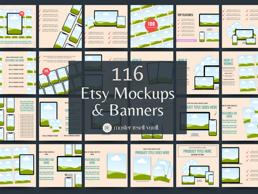 Etsy Listing Mockups & Banners