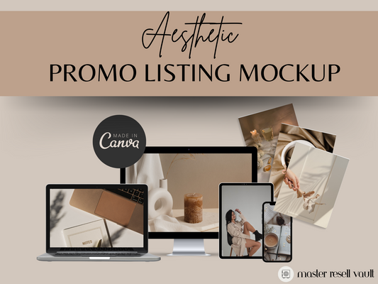 Aesthetic Promo Listing Mockup